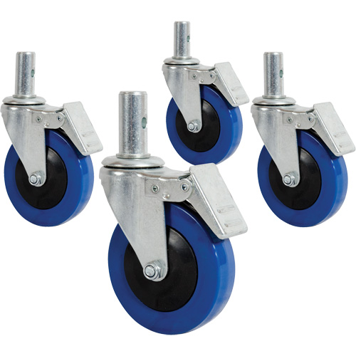 Mini 4" Casters with Locking Pin Auto-Cam
