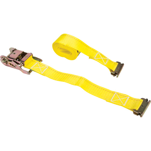 Ratchet Strap, E-Track System, 2" W x 12' L, 1333 lbs. (605 kg) Working Load Limit Auto-Cam