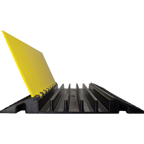 Powerhouse Heavy-Duty Straight Cable Protector, 5 Channels, 36" L x 19.75" W x 2.25" H Auto-Cam