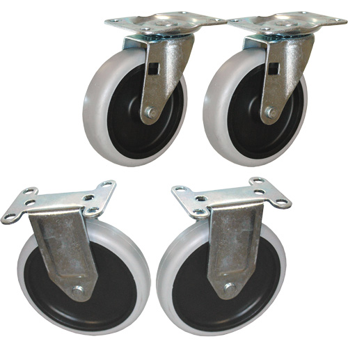 Flat Shelf Cart Caster Kit Auto-Cam