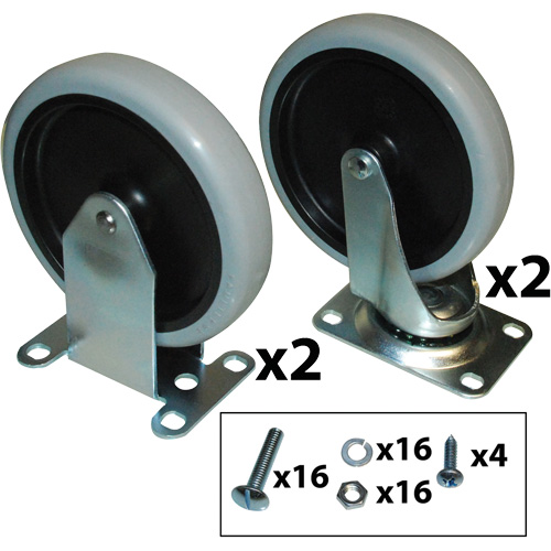 Ensemble de roulettes pour chariot utilitaire Auto-Cam