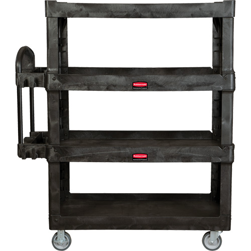 Heavy-Duty Ergo Utility Cart, 4 Tiers, 24-1/4" x 62-2/5" x 54-1/10", 700 lbs. Capacity Auto-Cam
