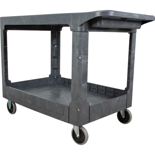 Chariot utilitaire pour l'entretien avec tablette plate, 2 tiers, 25-1/4" x 32-1/4" x 44", Capacit&eacute; 550 lb Auto-Cam
