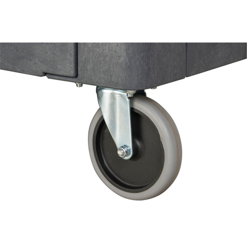 Chariot utilitaire pour l'entretien avec tablette plate, 2 tiers, 25-1/4" x 32-1/4" x 44", Capacit&eacute; 550 lb Auto-Cam