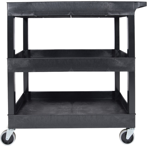 Tub Cart, 3 Tiers, 35-1/4" x 36-1/4" x 18", 300 lbs. Capacity Auto-Cam
