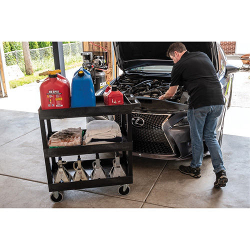 R&acirc;telier mobile, 3 tiers, 35-1/4" x 37-1/4" x 18", Capacit&eacute; 375 lb Auto-Cam