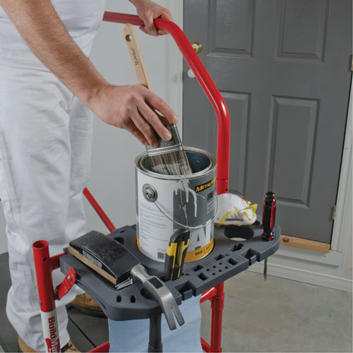 Buildman Portable Scaffold, 40-5/8" D x 4' H Auto-Cam