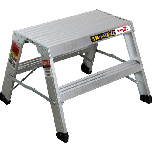 Poste de travail chevalet de sciage portatif, Cadre Aluminium, 12-1/4" p x 24" h Auto-Cam
