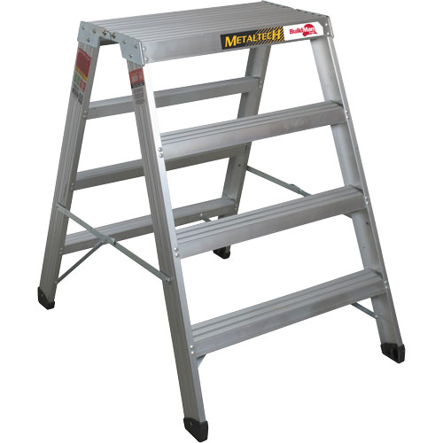Poste de travail chevalet de sciage portatif, Cadre Aluminium, 12-1/4" p x 48" h Auto-Cam