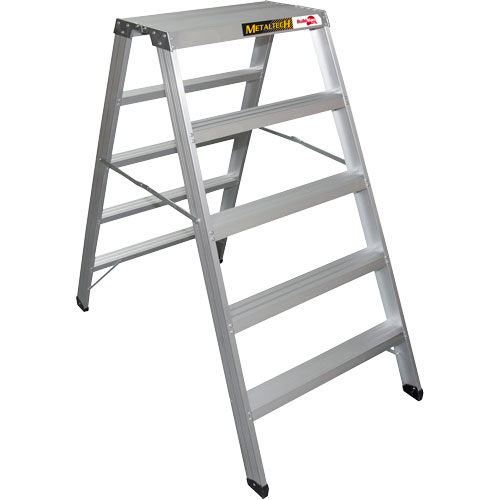 Poste de travail chevalet de sciage portatif, Cadre Aluminium, 12-1/4" p x 56" h Auto-Cam