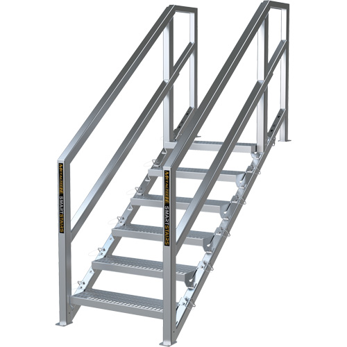SmartStairs 6-10 Steps Modular Construction Stair System, 75" H Auto-Cam