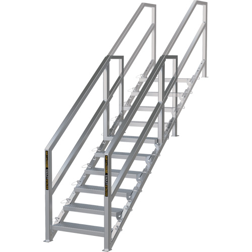 SmartStairs 6-10 Steps Modular Construction Stair System, 75" H Auto-Cam