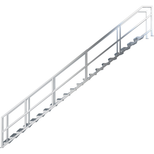 Syst&egrave;me d'escalier modulaire pour la construction de 17-21 marches SmartStairs, 157-1/2" ha Auto-Cam