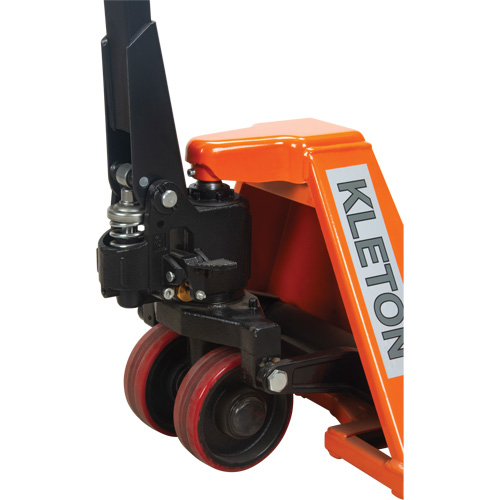 Low Profile Hydraulic Pallet Trucks, 48" L x 20.5" W, 3300 lbs. Cap. Auto-Cam