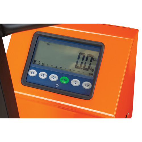 Transpalette &agrave; balance num&eacute;rique, 44,5" lo x 27,75" la, Capacit&eacute; de 4400 lb Auto-Cam