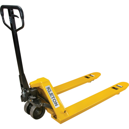Steel Wheel Pallet Truck, Steel, 48" L x 27" W, 5500 lbs. Capacity Auto-Cam