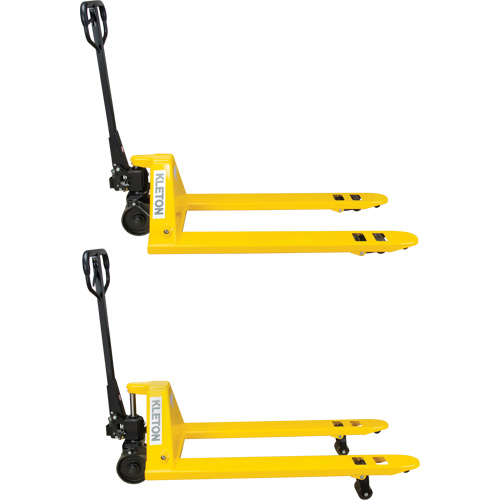 Steel Wheel Pallet Truck, Steel, 48" L x 27" W, 5500 lbs. Capacity Auto-Cam