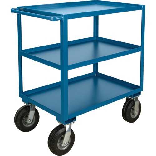 Outdoor Shelf Cart, 3 Tiers, 24" W x 39" H x 39" D, 1200 lbs. Capacity Auto-Cam
