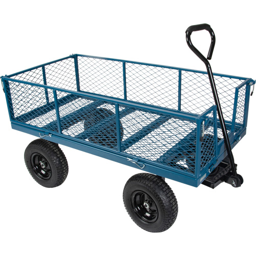 Wagon with Drop Sides, 24" W x 48" L, 800 lbs. Capacity Auto-Cam