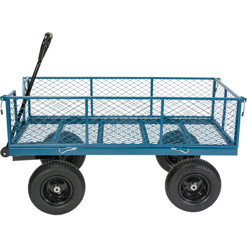Wagon with Drop Sides, 24" W x 48" L, 800 lbs. Capacity Auto-Cam