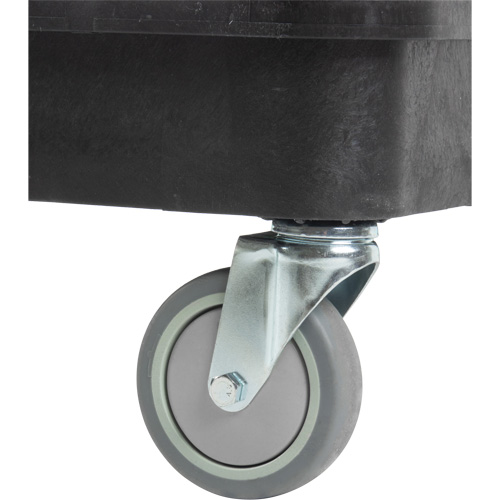 Utility Cart with Deep Lip Shelf, 3 Tiers, 19" x 39-1/2" x 28-1/4", 330 lbs. Capacity Auto-Cam