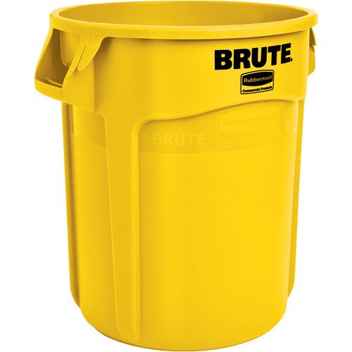 Round Brute&reg; Containers, Polyethylene, 20 US gal. Auto-Cam