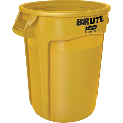 Contenants ronds Brute, Poly&eacute;thyl&egrave;ne, 32 gal. US Auto-Cam