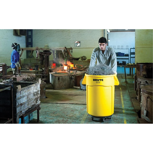 Chariot &agrave; visser Brute, Poly&eacute;thyl&egrave;ne, Noir, Convient aux contenants 20 - 55 US gal. Auto-Cam