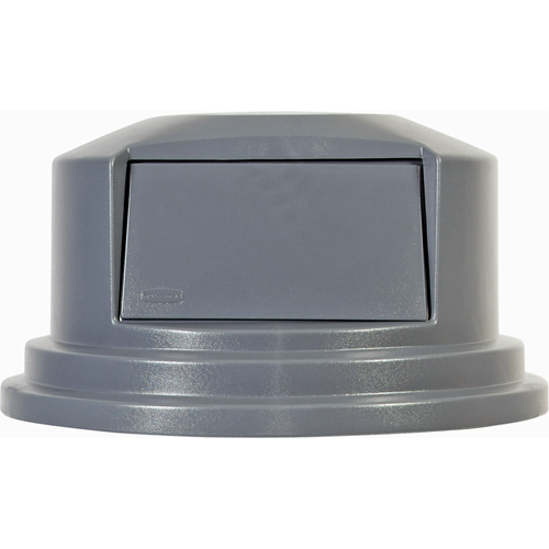 Round Brute&reg; Tops, Dome Lid, Plastic/Polyethylene, Fits Container Size: 26-1/2" Dia. Auto-Cam