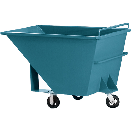 Chariot basculeur en acier, Acier, 1-1/2 vg³, Capacit&eacute; de charge de 2000 lb Auto-Cam