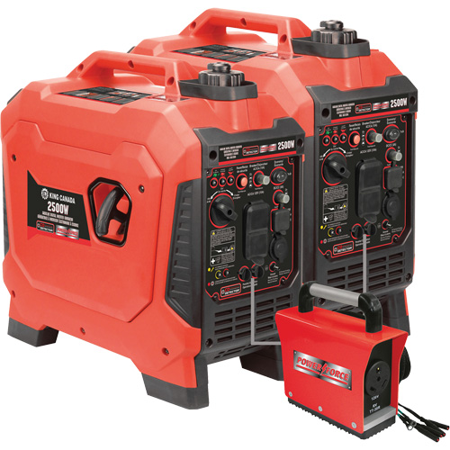 G&eacute;n&eacute;ratrice &agrave; onduleur, Surtension 2500 W, Nominale 1800 W, R&eacute;servoir 4,2 L Auto-Cam