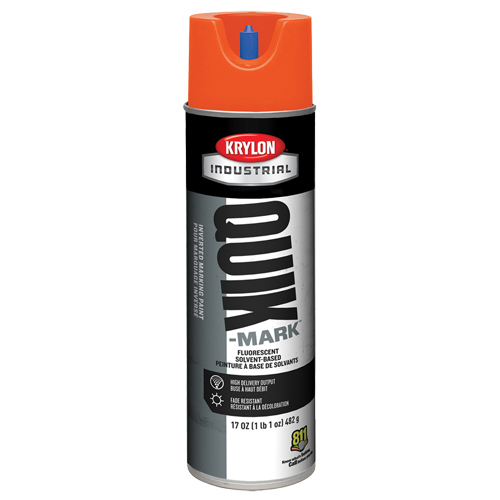 Peinture de marquage industrielle invers&eacute;e &agrave; base de solvant Quik-Mark, 17 oz, Canette a&eacute;rosol Auto-Cam