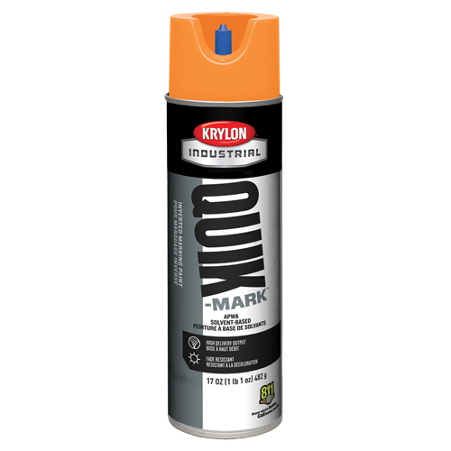 Industrial Quik-Mark Solvent-Based Inverted Marking Paint, 17 oz., Aerosol Can Auto-Cam