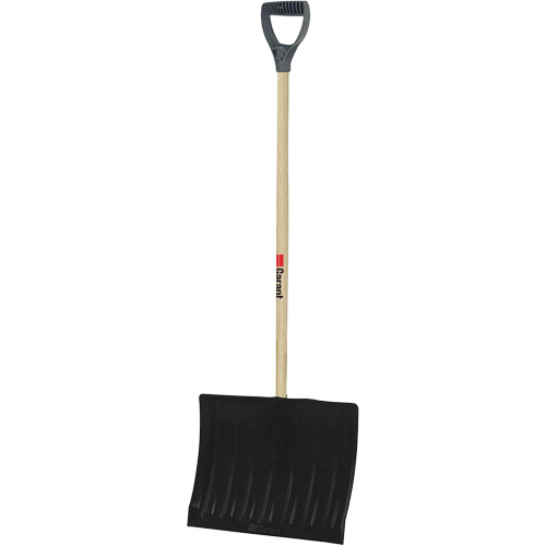 Nordic Snow Shovel, Polypropylene Blade, 17-3/4" Wide, D-Grip Handle Auto-Cam