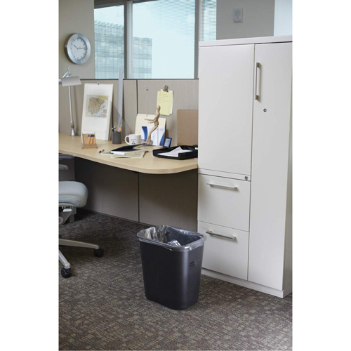 Corbeille &agrave; papier en plastique, 28 pintes, Plastique Auto-Cam