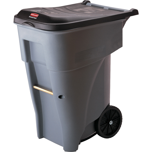 Brute&reg; Roll Out Containers, Polyethylene, 65 US gal. Auto-Cam