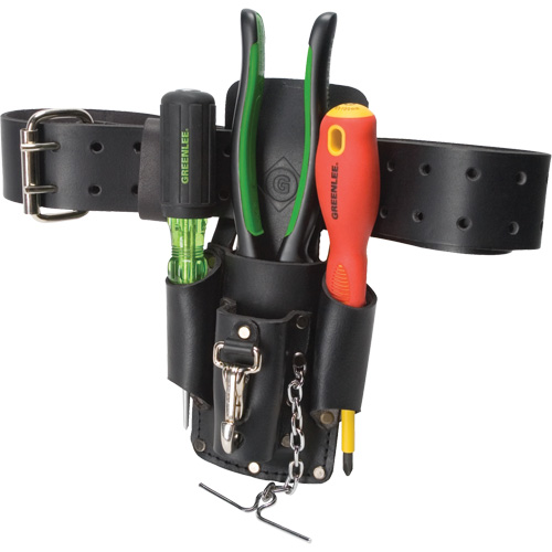 Poche pour ceinture porte-outils, Porte-outil multiple, Cuir, 4 Poches Auto-Cam