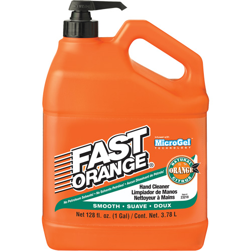 Hand Cleaner, Lotion, 3.78 L, Pump Bottle, Orange Auto-Cam