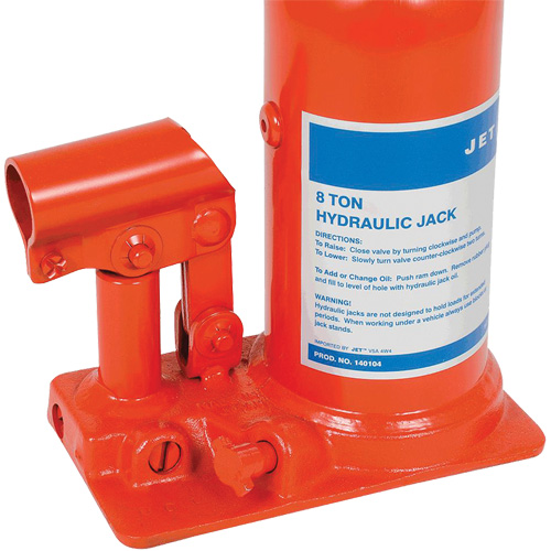 JHJ-8 Super Heavy-Duty Bottle Jack, 8 Ton(s), 15-3/8" Raised Height Auto-Cam