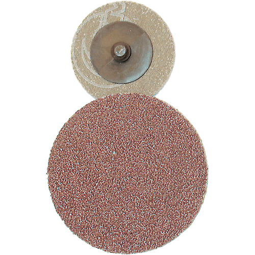 Disque de ponçage &agrave; support en tissu, 2" dia., Grain 36, Oxyde d'aluminium Auto-Cam