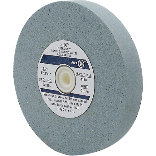 GC610M Bench Grinding Wheel, 6" x 1", 1" Arbor, Silicon Carbide Auto-Cam