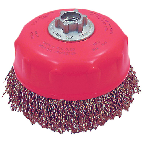 MAXI-CRIMPED Premium Crimped Wire Cup Brush Auto-Cam