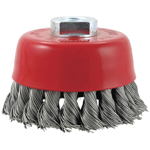 CK3201M14 High Performance Knot Twisted Cup Brush, 3" Dia. Auto-Cam