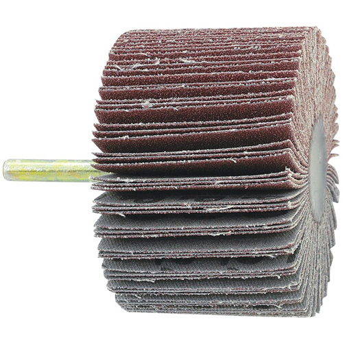 Shaft Mounted Flapwheel, 60 Grit, 1-1/2" x 1/4" Auto-Cam