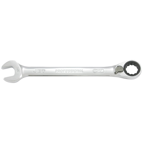 Long Pattern Reversible Ratcheting Combination Wrench, 7/16", Chrome Finish Auto-Cam