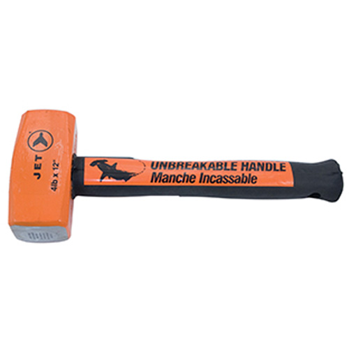 Indestructible Handle Sledge Hammer, 4 lbs., 12", Tubular Steel Handle Auto-Cam