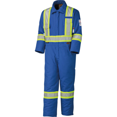 5522A High Visibility FR Rated & Arc Rated Safety Coveralls, Size 2X-Large, Royal Blue, 58 cal/cm² Auto-Cam