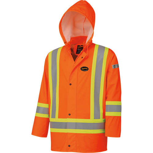 5892 High Visibility Flame Resistant Waterproof Jacket, 2X-Large, High Visibility Orange Auto-Cam