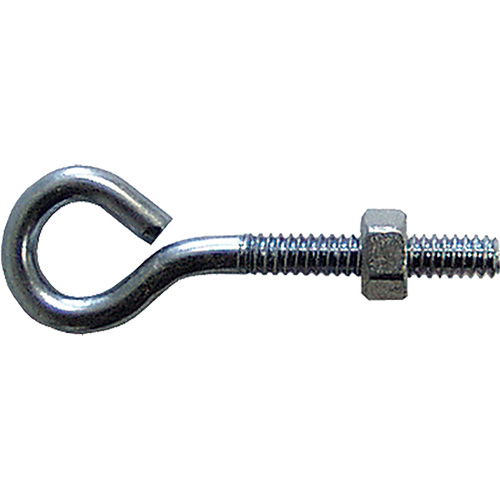 Eye Bolt, 3/8" Dia., 6" L, Zinc Plated Auto-Cam