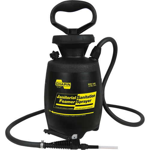 Pulv&eacute;risateurs moussant doubles, 1 gal. (4 L), Plastique, Lance de 12" Auto-Cam